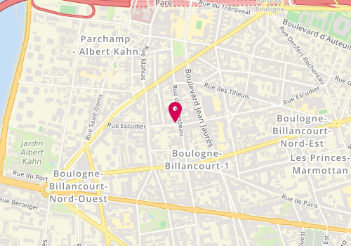 Plan de Body'minute, 37 Rue Escudier, 92100 Boulogne-Billancourt