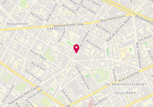 Plan de L'Univers de la Parapsychologie. Du Coac, 89 Rue du Commerce, 75015 Paris