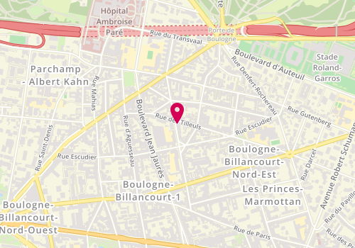 Plan de Galactee, 25 Rue Fessart, 92100 Boulogne-Billancourt