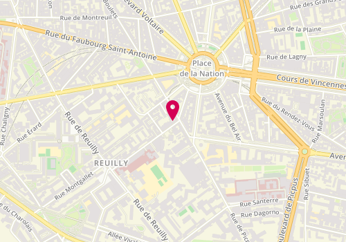 Plan de Bullez Zen Beauté, 47 Rue du Sergent Bauchat, 75012 Paris