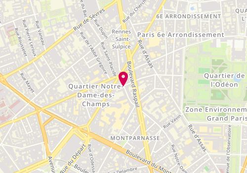 Plan de Body'minute, 12 Rue Notre Dame des Champs, 75006 Paris