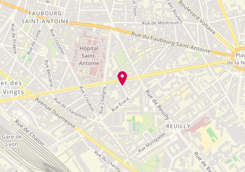Plan de La Cour des Anges, 8 Rue Rondelet, 75012 Paris