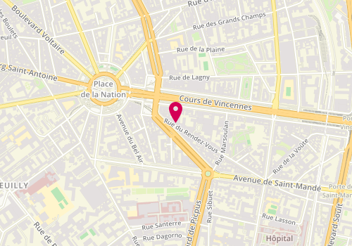 Plan de Body'minute, 72 Rue du Rendez-Vous, 75012 Paris