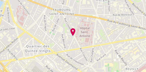 Plan de 1717 - Institut de beauté Paris 12, 43 Rue Crozatier, 75012 Paris