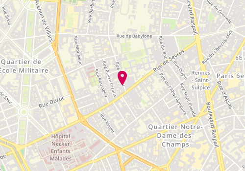 Plan de Espace Epilation, 82 Rue Vaneau, 75007 Paris