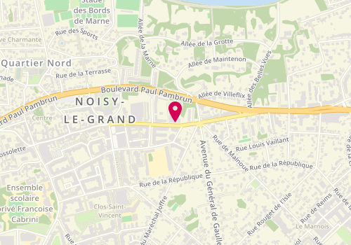 Plan de Armelle Beauté, 11 avenue Emile Cossonneau, 93160 Noisy-le-Grand