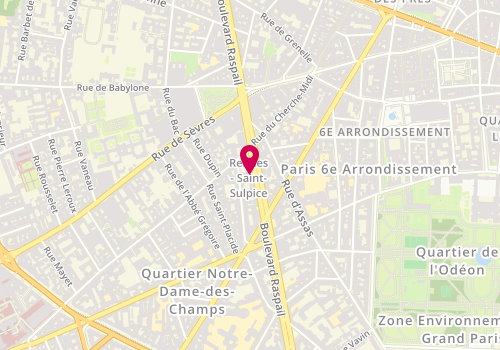 Plan de Free Persephone, 66 Boulevard Raspail, 75006 Paris