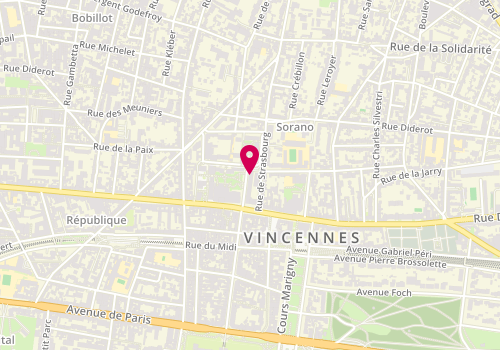 Plan de Amarine, 48 avenue du Château, 94300 Vincennes