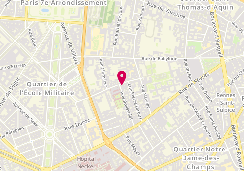 Plan de Institut de beauté LM, 15 Rue Oudinot, 75007 Paris