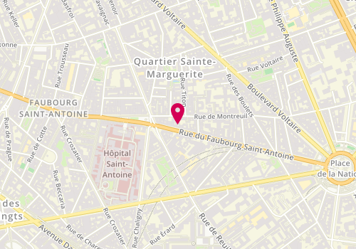 Plan de Shu Yuan, 251 Rue du Faubourg Saint-Antoine, 75011 Paris