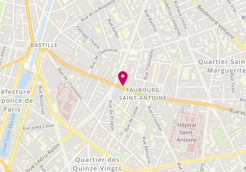 Plan de Marionnaud - Parfumerie & Institut, 119 Rue du Faubourg Saint-Antoine, 75011 Paris