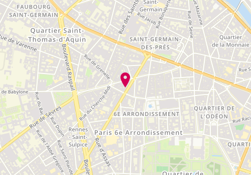 Plan de Centre de Beauté Yves Rocher, 68 Rue de Rennes, 75006 Paris
