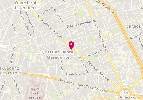 Plan de Paradis d'Une Femme, 222 Boulevard Voltaire, 75011 Paris