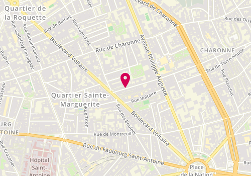 Plan de Institut de Beauté Quint'Essence, 8 Rue Alexandre Dumas, 75011 Paris