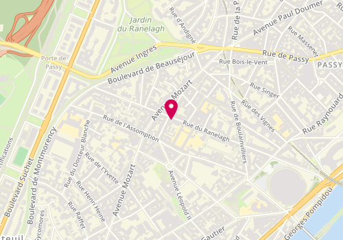 Plan de L'Institut de Sophie, 85 Rue du Ranelagh, 75016 Paris