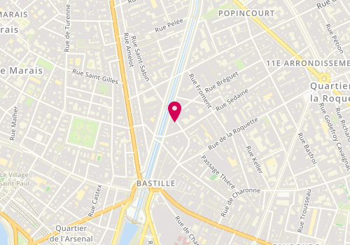Plan de BAN NUAD THAI - Bastille, 23 Rue Saint Sabin, 75011 Paris