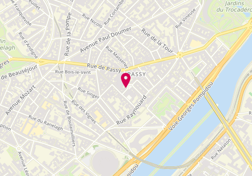 Plan de Pink & Polly, 5 Rue Jean Bologne, 75016 Paris