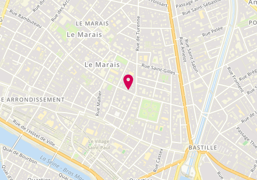 Plan de Caudalie Boutique SPA, 8 Rue des Francs Bourgeois, 75003 Paris