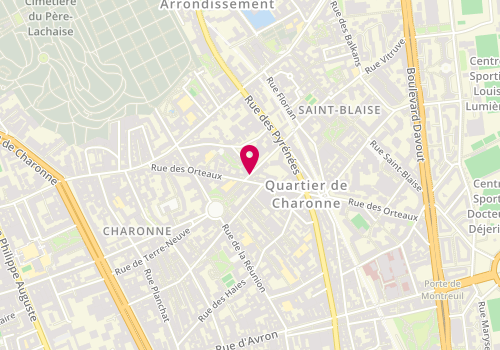 Plan de Guinot, 14 Rue Vitruve, 75020 Paris