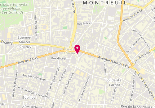 Plan de L'Eclat des Doigts, 7 Rue de Vincennes, 93100 Montreuil