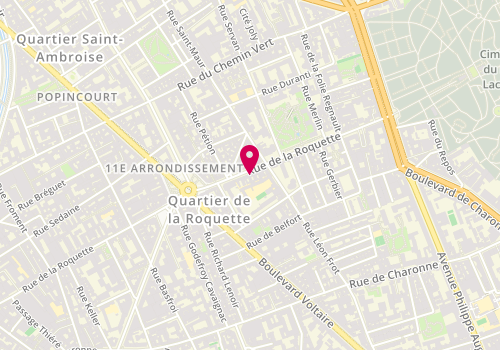 Plan de Body'minute, Metro Voltaire
152 Rue de la Roquette, 75011 Paris