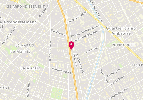 Plan de Body'minute, 92 Boulevard Beaumarchais, 75011 Paris