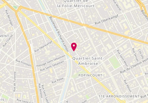 Plan de Yi Ze, 25 Rue de la Folie Méricourt, 75011 Paris