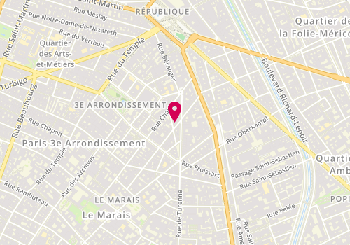 Plan de Body Minute, 49 Rue de Saintonge, 75003 Paris