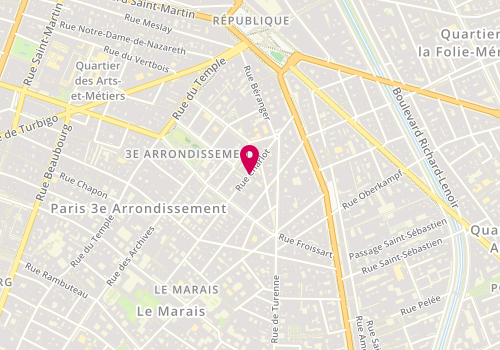 Plan de Gloss'Up, 58 Rue Charlot, 75003 Paris
