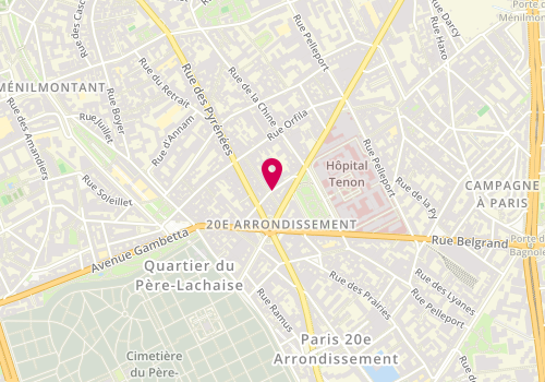 Plan de Doigts de Fée, 18 Rue des Gâtines, 75020 Paris