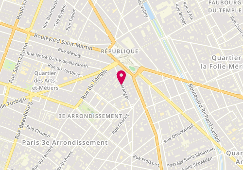 Plan de Harmonie Institut de beauté, 13 Rue Béranger, 75003 Paris