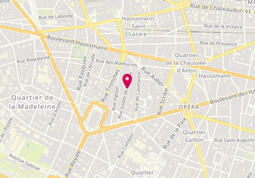Plan de Beauté Singulière, 26 Rue Godot de Mauroy, 75009 Paris