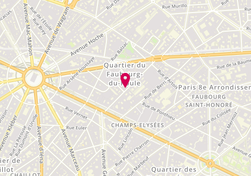 Plan de PHYTOMER Spa Étoile, 19 Rue Washington, 75008 Paris