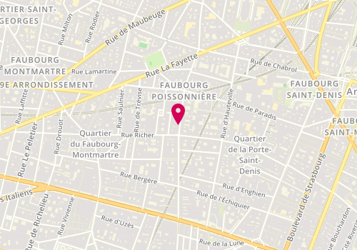 Plan de Institut Rêve Bleu, 48 Rue du Faubourg Poissonnière, 75010 Paris