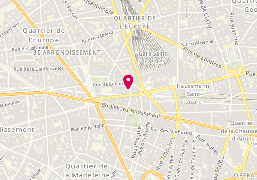 Plan de Beauty Addict - Institut de beauté Paris, 5 Rue Joseph Sansboeuf, 75008 Paris
