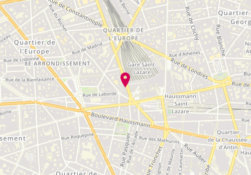 Plan de PRINTEMPS BEAUTE massage Paris 8eme, 19 Rue de Rome, 75008 Paris