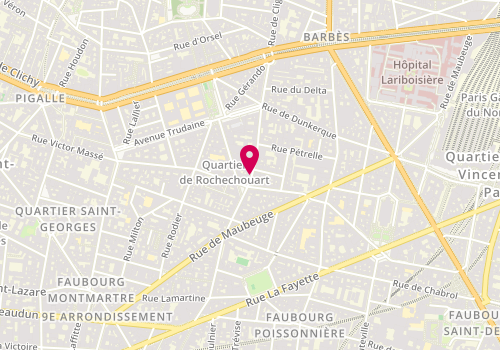 Plan de Chok Monkkon, 57 Rue Marguerite de Rochechouart, 75009 Paris
