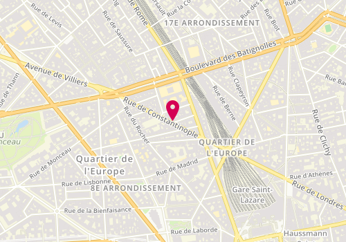 Plan de Beauty Andreea, 14 Rue de Constantinople, 75008 Paris