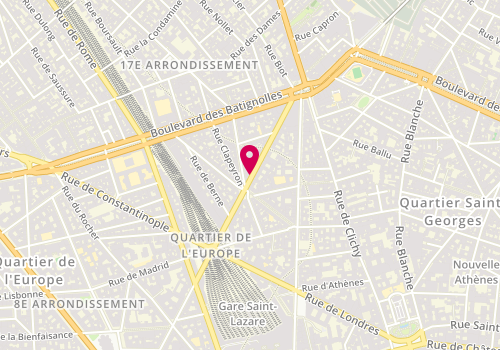Plan de Ran Hong Beaute, 15 Rue de Saint-Pétersbourg, 75008 Paris