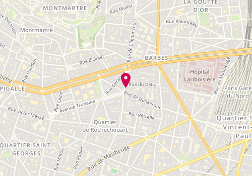 Plan de Bui Beauté, 78 Rue Marguerite de Rochechouart, 75009 Paris