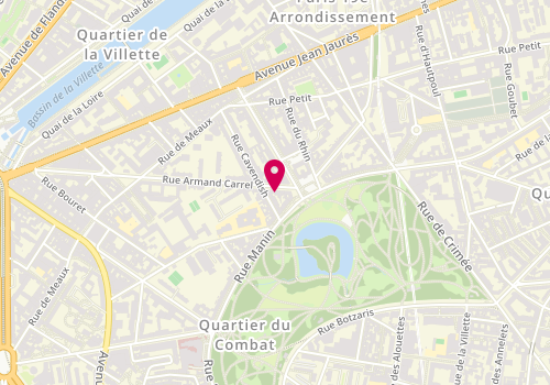 Plan de Inbar, 5 Rue Armand Carrel, 75019 Paris