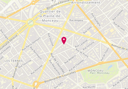 Plan de Lazeriaa - Centre d'Épilation laser, 91 Rue Jouffroy d'Abbans, 75017 Paris