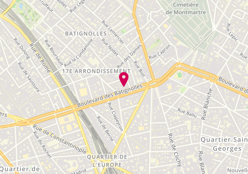 Plan de Nocibé, 24 Boulevard des Batignolles, 75017 Paris
