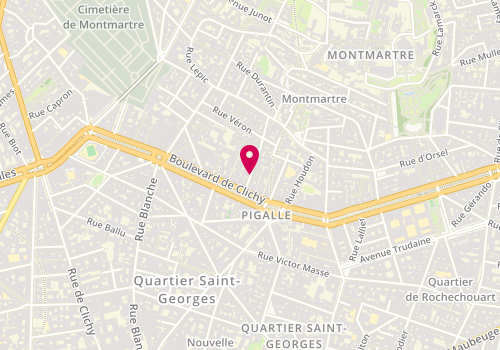 Plan de Bai He Massage, 9 Rue Germain Pilon, 75018 Paris