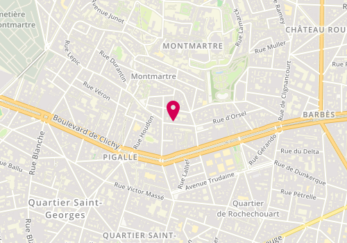 Plan de Au bout des doigts d'Orsel, 60 Rue d'Orsel, 75018 Paris