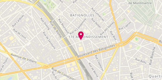 Plan de Institut Beauté des Dames, 54 Rue des Dames, 75017 Paris