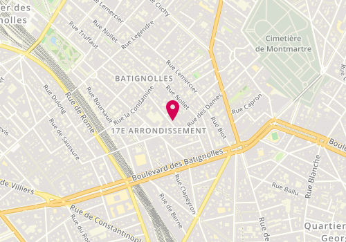 Plan de L'Institut Paris 8eme, 8 Rue Truffaut, 75017 Paris