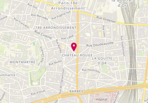 Plan de Body Minute, 4 Rue Custine, 75018 Paris