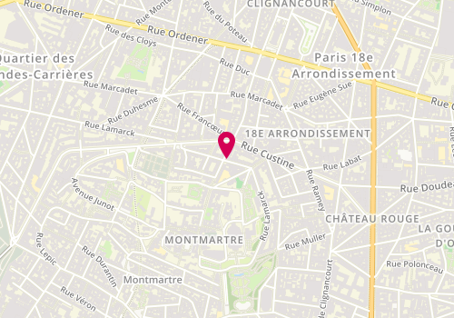 Plan de Ankh-Zen, 46 Rue Lamarck, 75018 Paris