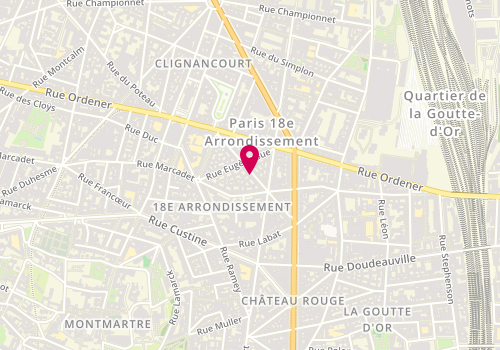 Plan de Nad Seduction Plus, 21 Rue Simart, 75018 Paris